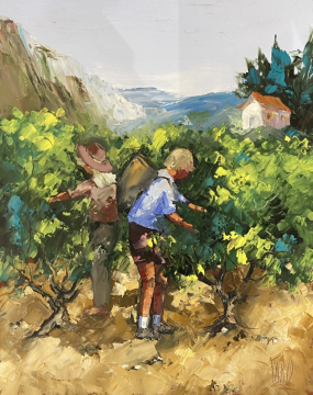 Roger FAGES - Enfants vendangeurs