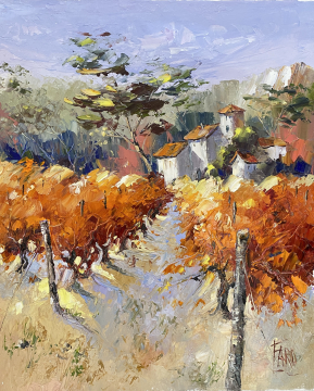 Roger FAGES - Vignes en automne