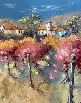 Roger FAGES - Village en provence(1)