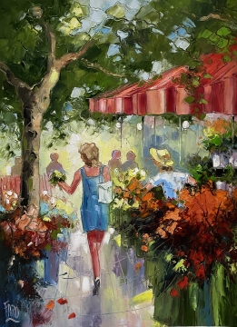 Roger FAGES - Les fleurs rouges