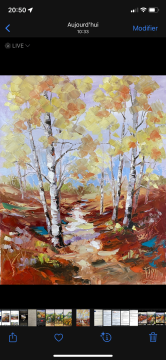 Roger FAGES - Bouleaux en automne