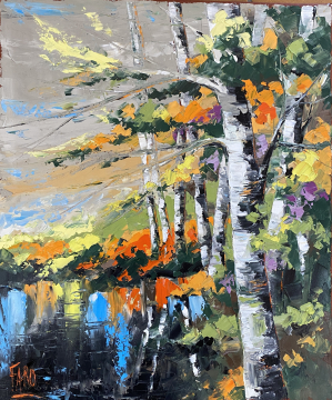 Roger FAGES - Les bouleaux