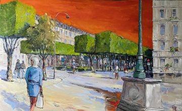 Roger FAGES - La place royale à PAU (64)