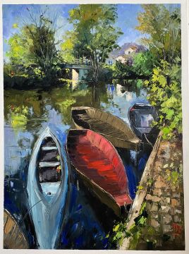 Roger FAGES - Barques à COULON (79)