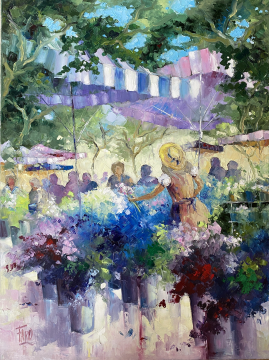 Roger FAGES - les fleurs bleues