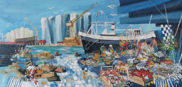 Roger FAGES - le port de Port la Nouvelle