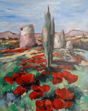 Roger FAGES - les 3 moulins à Roquefort des Corbières